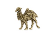 Przypinka z wielbłądem w kolorze złotym wykonana z metalu nieszlachetnego