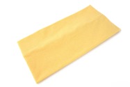 Szeroka elastyczna opaska do włosów wykonana z rozciągliwej dzianiny w kolorze jasnym żółtym