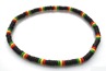 Naszyjnik koraliki black rasta