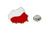 Znaczek Mapa Polski z Flagą