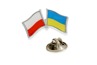 Znaczek Flaga Polski i Ukrainy