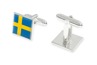 Mankietowe spinki Flaga Szwecji