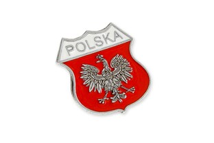 Ten elegancki, srebrny znaczek jest hołdem dla polskiej historii i dumy narodowej