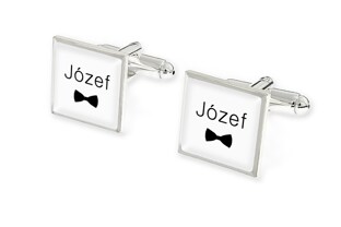 Spinki do mankietów z imieniem "Józef" to wyjątkowy dodatek dla każdego eleganckiego mężczyzny