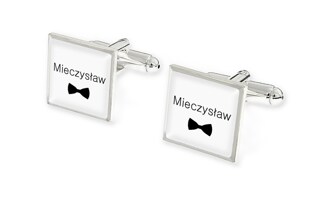 Spinki do mankietów z imieniem "Mieczysław" to wyjątkowy i elegancki dodatek do męskiej garderoby, który łączy w sobie klasyczną estetykę z nowoczesnymi akcentami