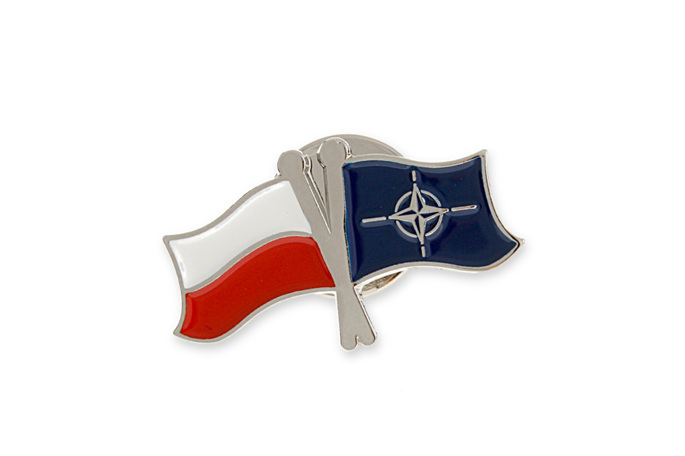 Znaczek emaliowany Polska-NATO