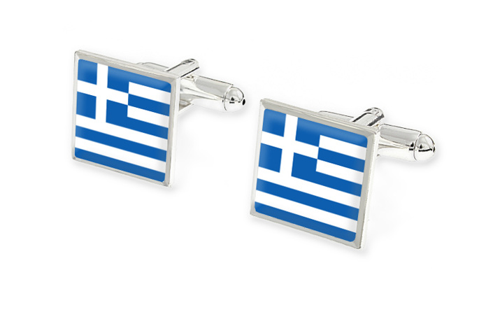 Spinki Koszulowe Flaga Grecji