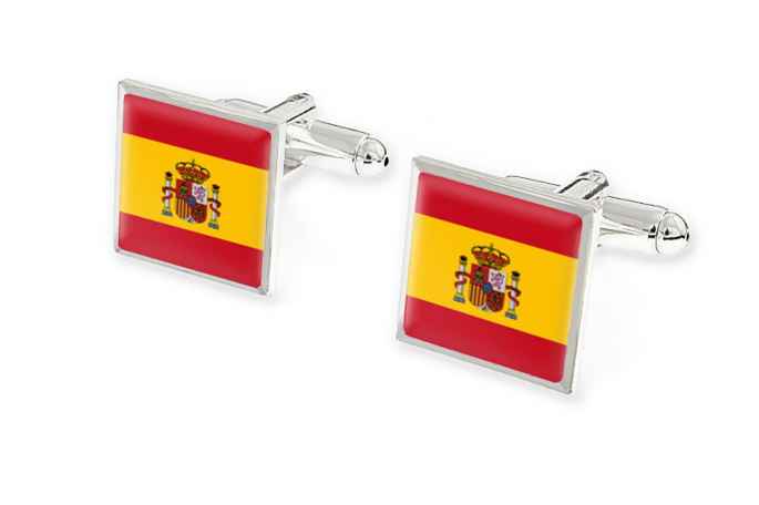 Spinki Koszulowe Flaga Hiszpanii