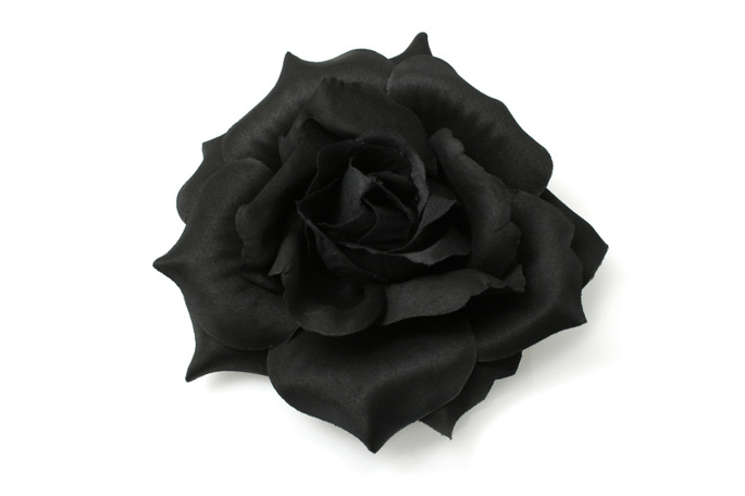 Spinka Broszka Czarny Kwiat