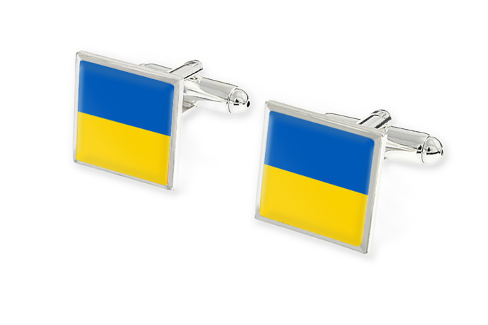 Spinki z Flagą Ukrainy